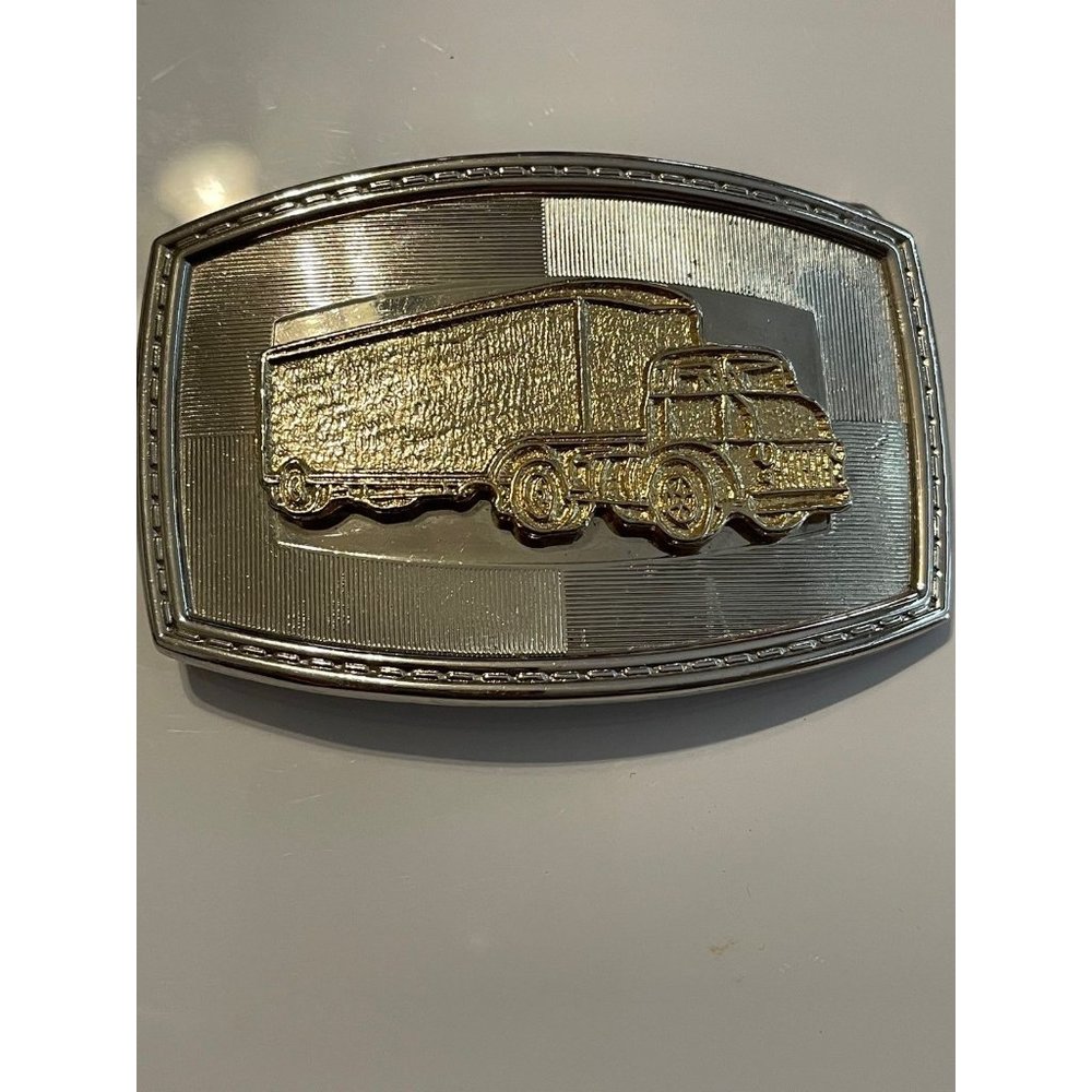 VINTAGE 70s 80s SEMI-TRUCK TRUCK DRIVER BELT BUCKLE PackRP18β